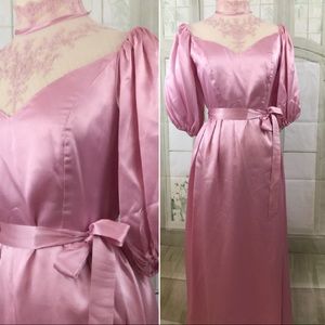 Pretty in Pink 80’s Prom Dress Vintage Size S